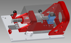 rotabench® EPS/CT Hardware: 3D CAD Zeichnung der Prüfstands-Mechanik