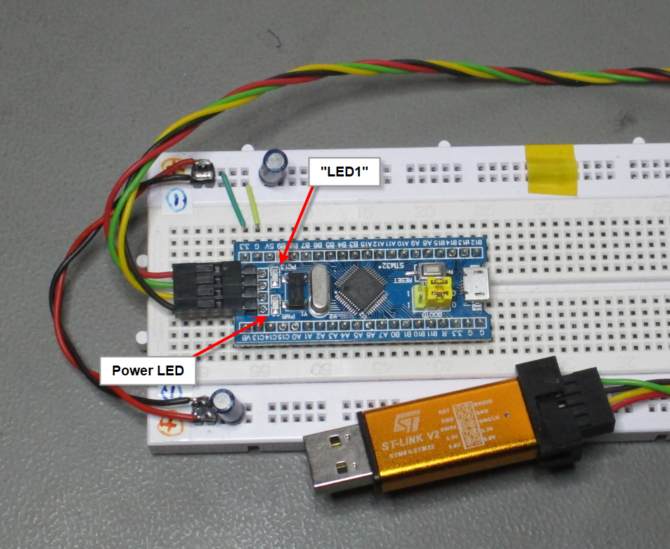 Bluepill "Blinky Sketch" - Hardware